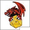 Acessórios para desenhos animados Dungeons e Dragões Pinos de esmalte Dragões D20 DND Game Broches Bag Roupas Butre