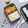 Pudełka na lunch torby przezroczyste pudełko na lunch dla dzieci pojemnik na żywność izolowany pojemnik na lunch bento pudełko japońskie pudełko na przekąskę