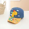 Caps Chapeaux Spring and Summer Childrens Cartoon 3d Dinosaur Collision Coral Outdoor Collision Colorful Baseball pour garçons et filles Hat de baseball ajusté D240509