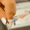 Paarringe Schwertkunst Online Retro Kirito Asuna Cross Metal Ring Fashion Paar Schmuck Ring Wx