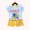 Zestawy odzieży 2PCS Mother and Childrens Odzież Dziecięce Zestaw chłopiec i dziewczynka T-shirt Summer Bawełna Batose Clothing Baby Clothing Setl40509