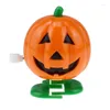 Fleurs décoratives Halloween Toys Pumpkin Up Wind Clockwork Toy Kids Party Treads Favor Treat Balk Cartoon Cadeaux adolescents Goodies Favors