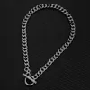 Chains Stainless steel OT Toggle Clasp Thick Link Chain Necklace For Men Women Hip Hop Chunky Choker Necklace Male Jewelry Gift d240509
