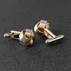 Cuff Links Mens Shirt gemelli argento oro galvanizzato un unico business di moda matrimonio gemelli francesi Q240508