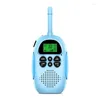 Geschenk USB Kids 2pcs Blue Walkie Talkie Strong Signal und Kinder rosa Spielzeug wiederaufladbare Outdoor für Idnud