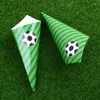 Ferramentas de panificação 30pcs Green Football Birthday Party Kid Paper Cones Titular Tray Popcorn Display Tool Baby Shower Sport Game Supplies