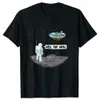 Men's T-Shirts 2024 Four Seasons T-shirt Interesting Flat Earth Astronaut T-shirt Short sleeved Pure Cotton Top Casual Hip Hop Popular Street T-shirt d240509
