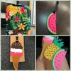 Toiletry Kits Kawaii Food Shape Suitcase Luggage Tag Cartoon ID Address Holder Silicone Baggage Label Portable Travel Accessories