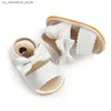 Slipper appena nato bambino sandali estivi sandali casual soft pane anti -slip scarpe traspirabili Q240409