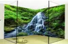 Cascate da carta da parati 3d foresta natura paesaggio po wall sticker murale pvc autoaddetto autoproolare bagno papel de parede3081666