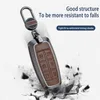 Car clés de voiture en alliage zinc Cowhide Car clés Remote Key Case FOB pour Hyundai Genesis G80 GV70 GV80 2019 2020 2021 2022 TPU 4/6/8 Button Accessoires T240509