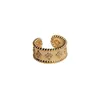 Mestre anéis cuidadosamente projetados para casais leves de luxo de quatro folhas anel de trevo feminino