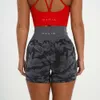 LU Femmes shorts d'été Nvg Fournisseur Arrivée High Waited Yoga Sport Fiess Wear Butt Scrunch Shorts Caribbean Camo Shorts transparents Alignez L