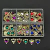 60 pcSbox Nail Rhinestones CherryPlanetheart Charms Sieraden Parts Gems Crystal Diy Art Decorations Accessoires Stone 240509