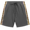 Men's Shorts Designer High end trendy printed men's and women's elastic woven pants casual versatile loose shorts 6KUV