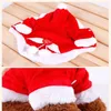 Trajes de vestuário de cachorro Casaco de anjo de Natal Papai Noel Terno Fancy Pet Gift - Red