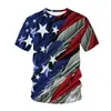 Herrdräkter B6269 T-shirts Union Jack 3D Print UK TSHIRT TOPS Män kvinnor mode hip hopp tees skjorta pojke flicka hajuku kläder
