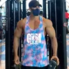 Zomer camouflage heren spiervest y rug gym kleding bodybuilding fitness tanktop mouwloos shirt workout stringer singlets 240508