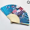 Chinese stijlproducten Klassieke antieke vouwfan Vintage Chinese stijl Single-Sided Silk Folding Fan Flower Bamboo Dance Hand Fan