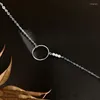 Colliers pendants Collier de tour de cou de couleur argent en argent Anenjery pour femmes CZ bijoux délicats accessoires minimalistes Gift S-N728