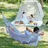 Camp Meubles Hamacs extérieurs touristiques Portives Pliant Sleeping Lounge Travel Toopies Adulte Amacas Colgantes Camping