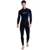 Kvinnors badkläder 3mm One Piece Wetsuits Pare's Long Sleeve Diving Suitlong For Water Sports Men Kvinnor Snorkling Surfing Swimming Suit