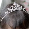 Accessoires de cheveux 1pc pour enfants filles strass de princesse couronne de couronne tiara bâton mode bébé