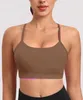Designer Lul Yoga Outfit Sport Bras Frauen hohe Unterstützung Frauen schlanker Schultergurt gepolstert Sport Bra Y-Back Yoga-Übung Top 3-Stück