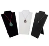 3 ПК, ожерелье, ожерелье, стенд Black Velvet 8 12 Quot White Leather и Black Leather4709938