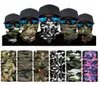 Utomhus sömlös Magic Scarf Ski Camo Half Face Mask Bandana Neck Warmer pannband Turban Cycling Mask Cyz28909252413