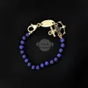 Brand Westwood Blue Gold Stone Beads Ship Anchor Earth Planet Bracelet Instagram Star Style haut de gamme