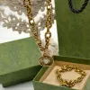 2024 Новые роскошные классические золотые ожерелья модные ювелирные украшения ожерелья подвески Свадебные подвесные ожерелья высокое качество с коробкой