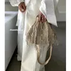 Torby wieczorowe letnie wiadro dla kobiet tassel pociska worek słomy szerokie pasek ramię bohemian rattan plażowe torebki i torebki eleganckie
