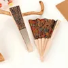 チャイニーズスタイル製品ビンテージ中国スタイルのコルクファブリック折り畳みファンの装飾