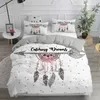 Set di biancheria da letto Dream Catcher Copritura da letto Elegante Boemian Down Piumini Copertura grande 240x220 Copertura piumone etnica singolo Re doppio King comodo copertura da letto J240507