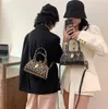 Bolsas de designer de luxo de alta qualidade 2024 retro leopardo feminino feminino de couro genuíno saco de ombro de ombro grande Boston sacolas de Boston