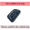 Car Key TPU Car Key Case Cover Shell Fob For Cadillac CT4 CT5 Escalade Cadillac 2019 2020 2021 2022 5 Bottons Keychain Accessories T240509