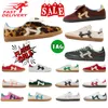 Designer Fashion Casual Chaussures Leopard Print Pays de Galles Bonner Bonener Vintage Trainer Sneakers non glissé blanc en cuir en cuir en cuir Chaussure de résistance