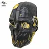 Партийные маски кафеле стыд Corvo Attano Mouse Mouse Mouse Real Latex Headwear Headwear Hampeen Makeup Ролевой макияж.