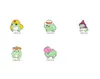 5 estilos sapo pin pin de chapéu formal personalizado brooches saco de lapela pino desenho animado Animal badge jóias presente para crianças amigas