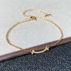 Bracciale classico Allinone per un braccialetto sorridente da viaggio con sorriso d'oro 18k liscio con tiifan comune