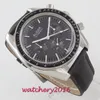 Montre-bracelets montres décontractées pour hommes Top noir Top Military Leather Wrist Man Clock Clock Fashion Automatique montre la bracelet