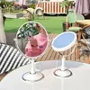 Miroirs compacts Magrillage de maquillage circulaire Magniseur Double face tournante 6/8 pouces Princesse Desktop Standing Q240509