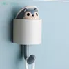 Haken kreative Wohnkultur Cartoon Tier Eichhörnchen Kopf versteckt Aufbewahrung Badezimmer Küche Hängende Haken Einfügen Wand Kinder Geschenk