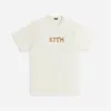 Угощения Kith FW Tshirt Men Mens Women 1 качество картофеля фри шоколадная футболка футболка