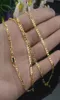 Gnimegil 10pclot Gold Colorsilver Kolor cienki 2 mm łańcuchowe naszyjniki dla kobiet mężczyzn 16182022262830 cali biżuteria 4249353
