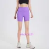 Lu Woman Biker Hotty Hot New Double-Side Sports Shorts Shorts para mujeres y yoga Pantalones de cintura Alta No T-Line Short