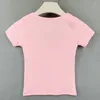 Aktive Hemden 2024 Sommer T-Shirt Square Kragen Schlanke Crop Tops T-Shirt Frauen Kurzarm Baumwolle Tee Frau Kleidung