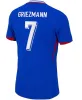 2024 Benzema voetbalshirts 24 25 Giroud Mbappe Griezmann Saliba Pavard Kante Maillot de voet Equipe Maillots Men Wom