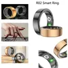 R02 Smart Ring Health Monitoring IP68 Modos multideportivos impermeables Bluetooth Rastreador de sueño Anillo de dedos Monitoreo de salud portátil